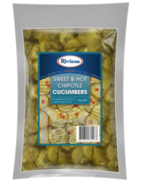Riviana Cetrioli Sweet & Hot Chipotle 1kg x 1