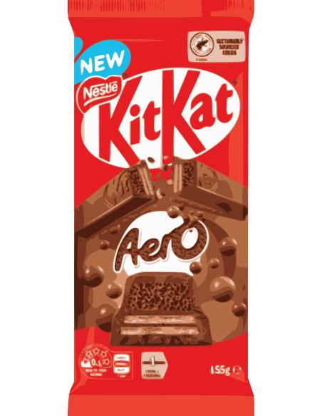 Nestle Kit Kat Cioccolato aerotico al latte cioccolato 155g x 13