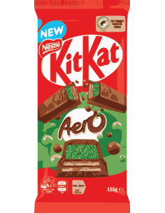Nestle Kit Kat Chocolate Aero Mint 155g x 13