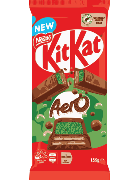 雀巢 Kit Kat 巧克力aero薄荷155g x 13