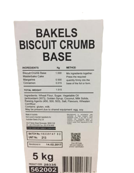 Bakels Biscuit Miga Base Mix 5kg x 1