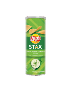 Lay's Stax酸奶油和洋葱135g x 1