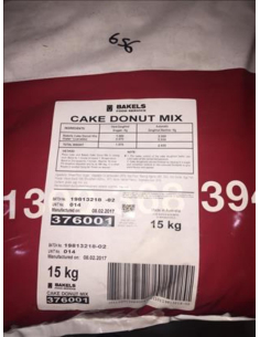 Bakels Donut Cake Mix 15kg x 1