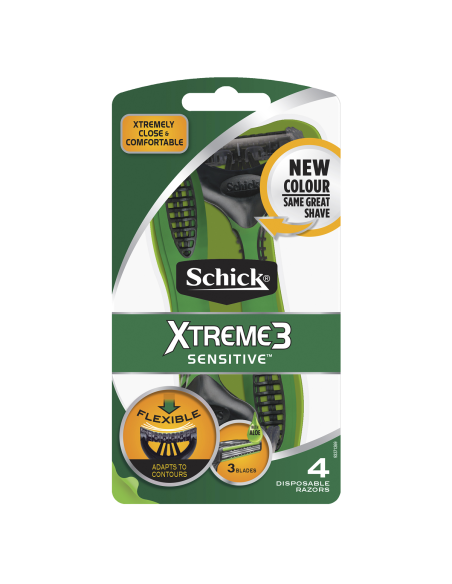 Schick Xtreme Pack de hombres x 3