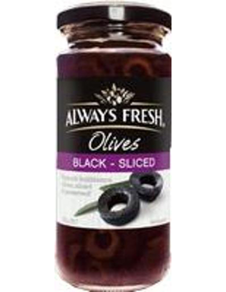 Always Fresh Olives espagnoles noires tranchées 235g x 1