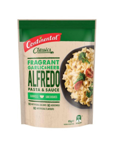 Continental Pasta & saus Alfredo knoflook kruid 85g x 1
