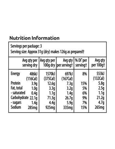 Continental Pâtes et sauce Alfredo Garlic Herb 85G x 1