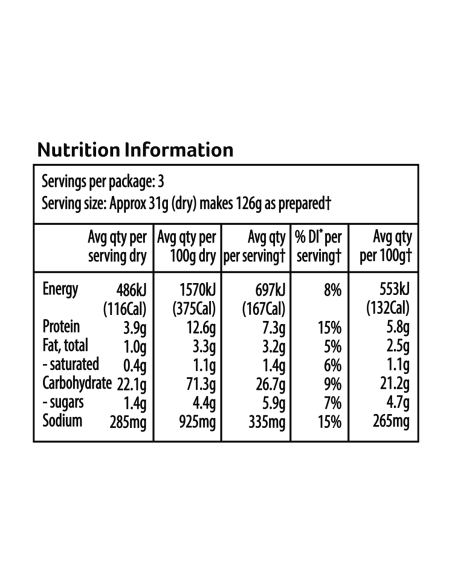 Continental 面食和酱汁Alfredo大蒜草本85g x 1 Continental 面食和酱汁Alfredo大蒜草本85g x 1