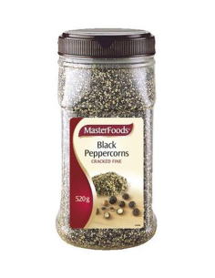 Masterfoods Gebarsten fijne zwarte peperkorrels 420 g x 1
