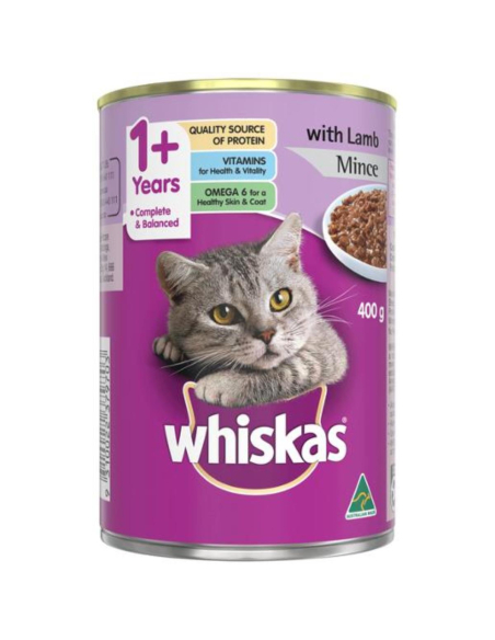 Whiskas 1+ años de cordero picante 400g x 1