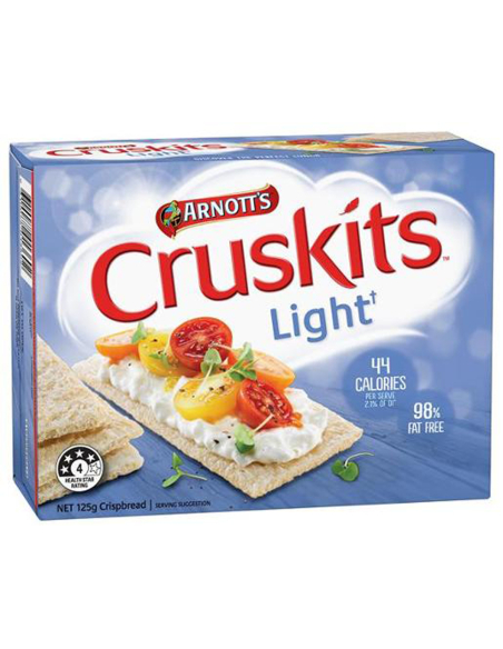 Arnotts Cruskits cruskbread 98% de graisse sans gras 125g x 1