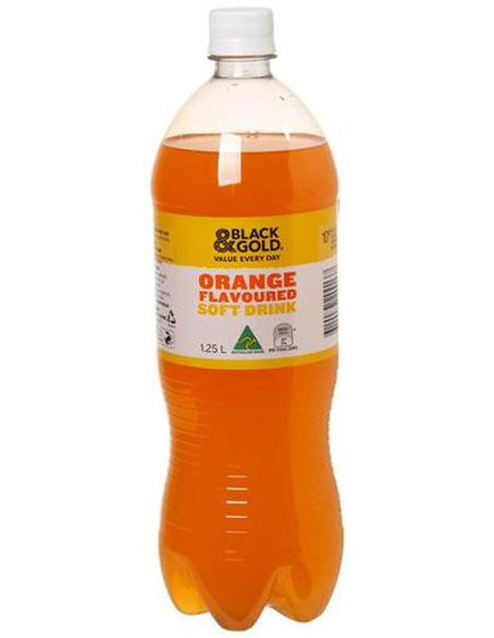 Black & Gold Orange Soft Drink 1.25ltr x 1