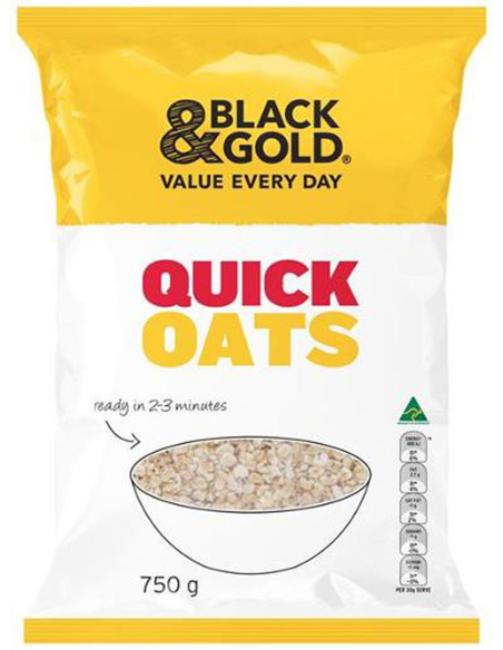 Black & Gold Avena de cocción rápida 750g x 1