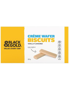 Black & Gold Vanilla Creme Wafer 125g x 1