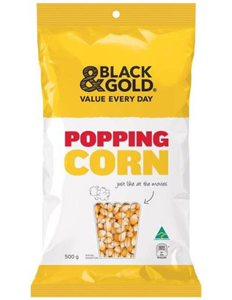 Black & Gold Popping maïs 500g x 12