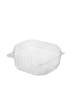 Cast Away Burger de palourdes en mousse Clear Petit 110 par 100 par 65 mm (eByternal) 100 par 90 par 65 mm (interne) Pack x 250