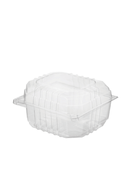 Cast Away Foam Clam Burger Clear Small 110 by 100 by 65 mm (Ebyternal) 100 by 90 by 65 mm (Internal) Pack x 250