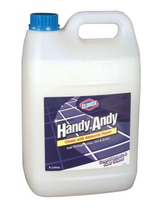 Handy Andy Piano ammoniato e pulitore generale Bianco 5LTR X 1