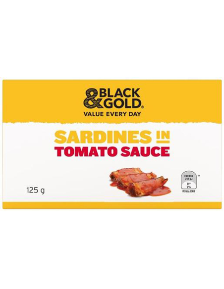 Black & Gold Sardinas en salsa de tomate 125g x 24