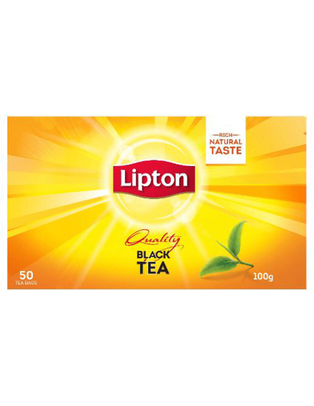 Lipton ティーバッグ品質ブラック100g 50パックx 1