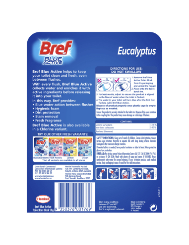 Bref Eucalyptus Blue Nettoyant actif 50g x 6