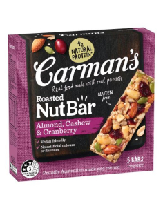 Carmans Almond Casi y Berry Nut Bar 175G x 6