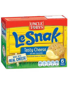 Uncle Toby Le Snak Tasty Cheese Biscuits 132g x 1