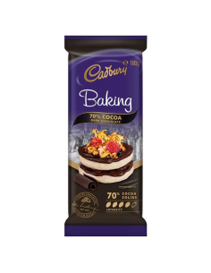 Cadbury 70% dunkler Backenschokolade 180g x 16