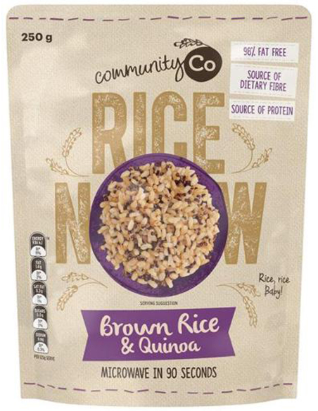 Community Co Brauner Reis & Quinoa Mikrowelle 250g x 1