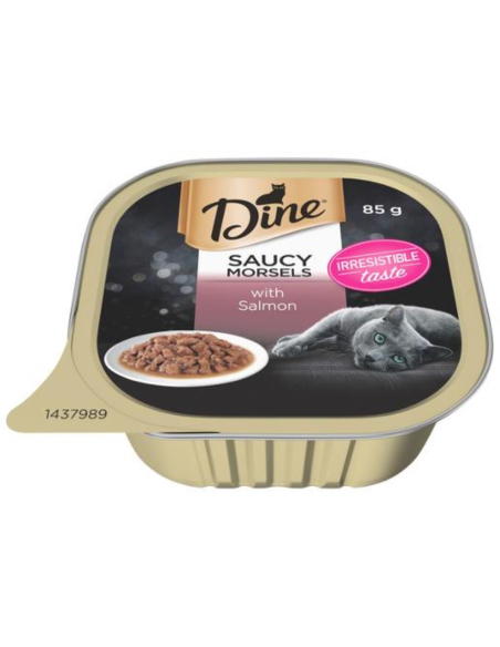 Dine 鲑鱼在海鲜酱湿猫食85g x 14