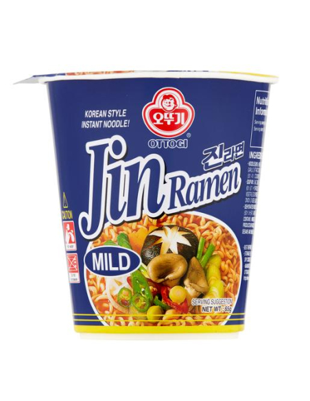 Ottogi Coupe de nouilles doux Jin ramen 65g x 6