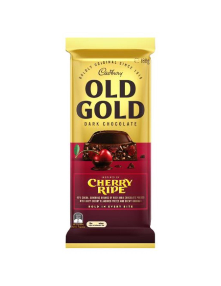 Cadbury Old Gold Cherry Ripe Chocolate 180g x 15
