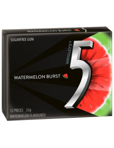 Wrigleys 5 Cool Sandía de azúcar Goma Free 32G x 10