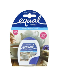 Equal Tablettes d'édulcorant 100 Pack x 8