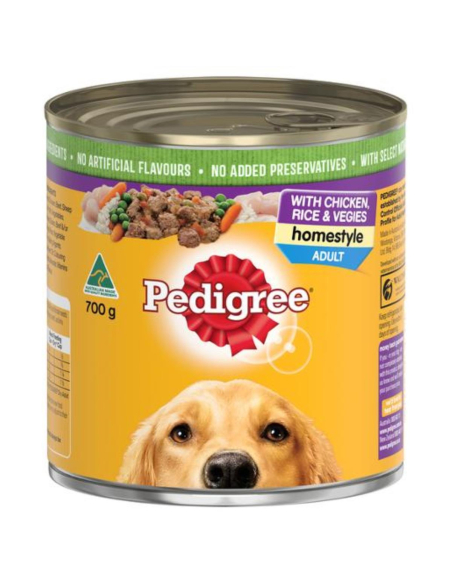 Pedigree 享受鸡肉米饭和蔬菜700g x 1