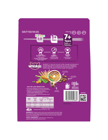 Whiskas TUNA Y SARDINA ADULTURA 7+ CAT FOOD 800G X 1