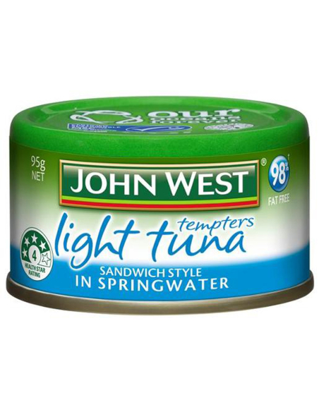 John West Tentatori di tonnellata leggera Sandwich a molle Style 95g x 24