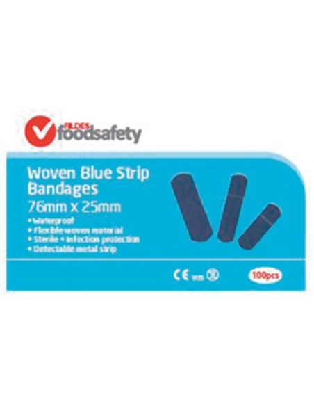 Fildes Bandaid Blaue Nahrung Safe 76 x 25mm Pack X100