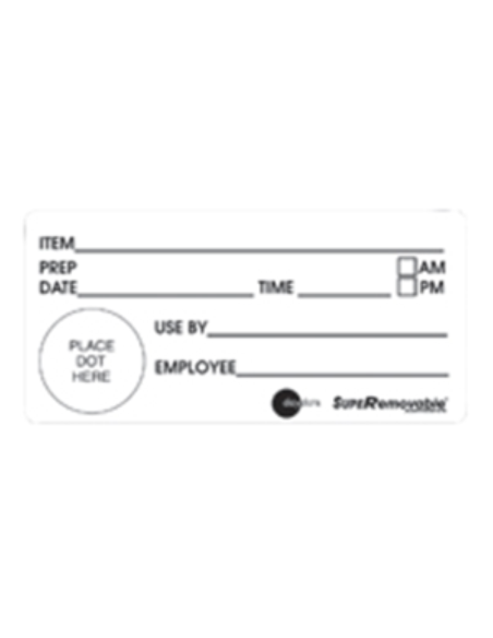 Fildes Labels Removable Shelf Life 102 X 47mm 500 Pack x 1