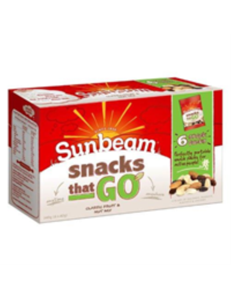 Sunbeam Fruit & Nut Mix Classic Snacks die 40G x 6 gaan