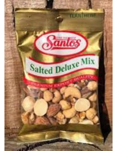 Santos Control de porciones de tuercas mixtas saladas 20g x 60