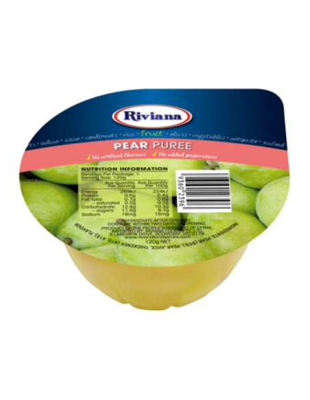 Riviana Puree poire 120g x 12
