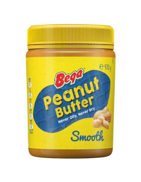 Bega Smooth Peanut Butter 470g x 6