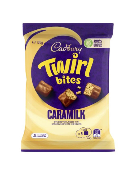 Cadbury Twirl Caramlk Bites 130g x 14