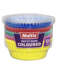 Multix Custodie di patty di grandi dimensioni colorate 100 pack x 6