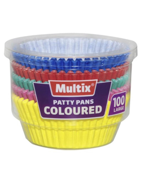 Multix Casos de Patty Grande Coloree 100 Pack x 6