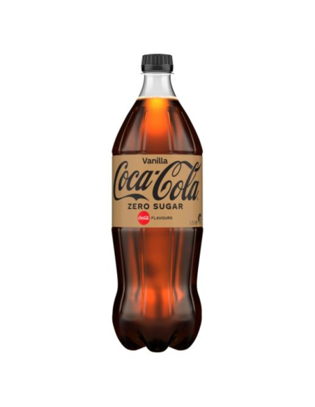 Coca Cola Geen suiker vanille frisdrank 1.25ltr x 12