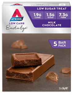Atkins endulza la leche de chocolate Multi Pack 5 por 30 g x 6
