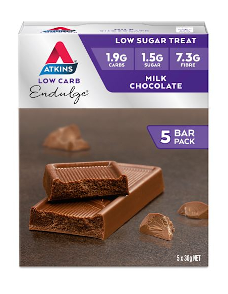 Atkins Endulge Milchschokolade Multi Pack 5 um 30g x 6