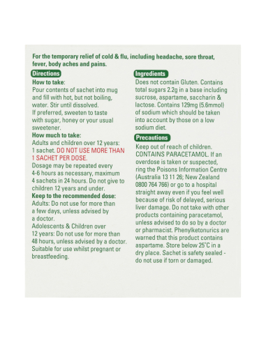 Lemsip Max Cold and Griep Sachets 10 Pack X 1